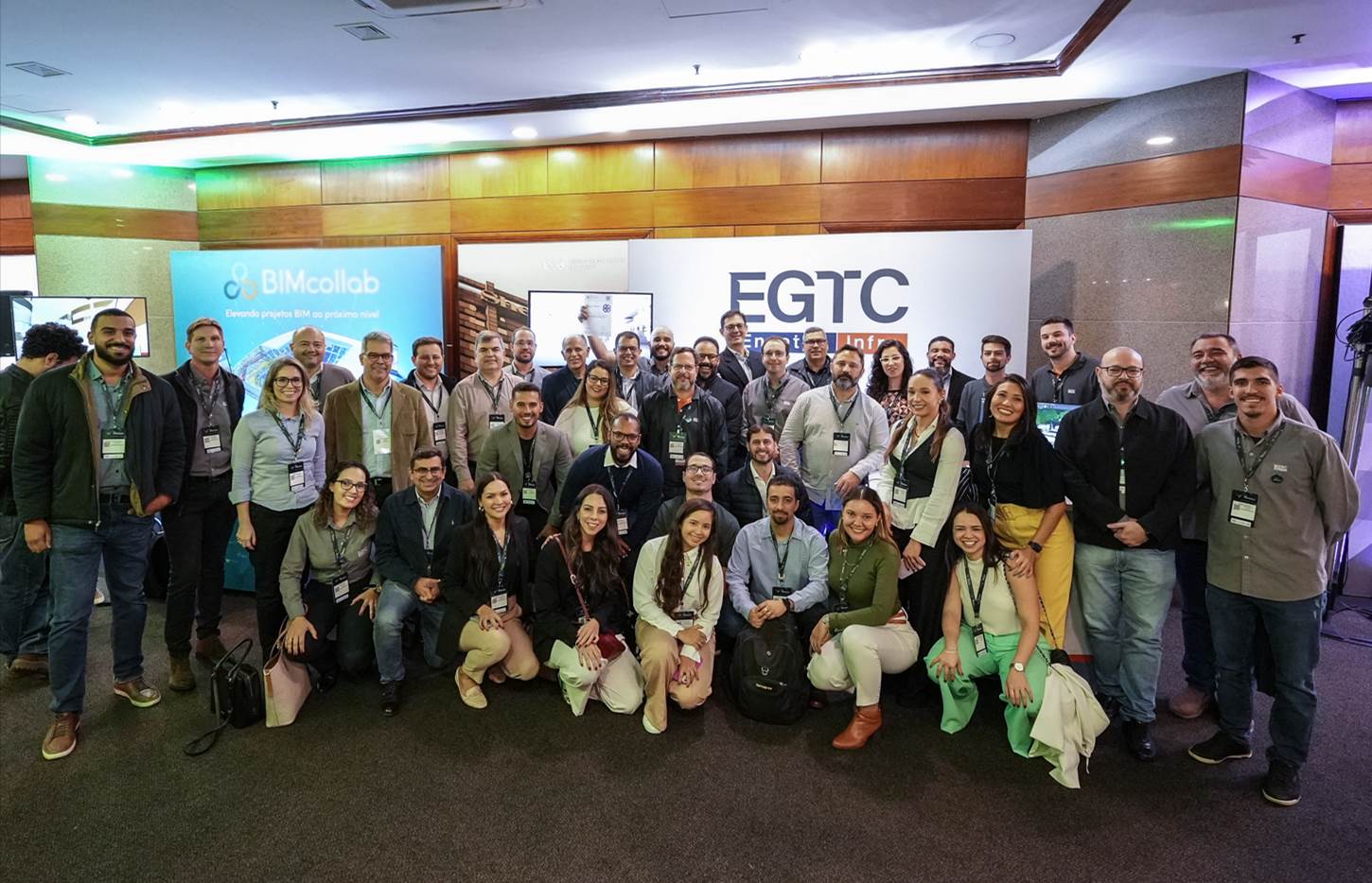 Equipe EGTC Infra em encontro técnico