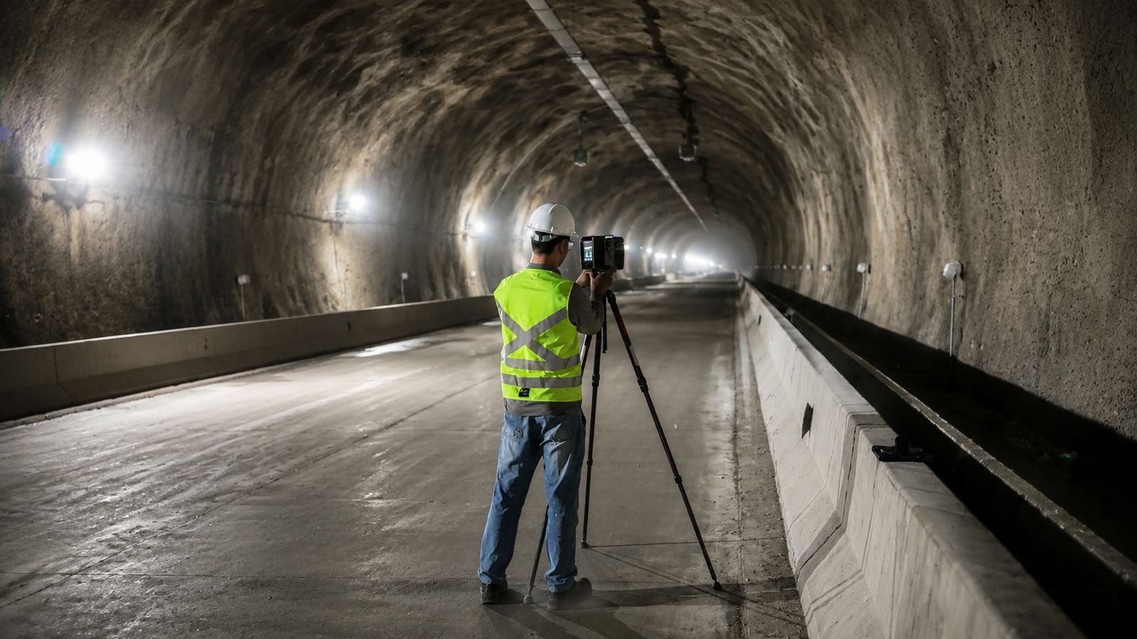 Levantamento com laser scanning em túnel