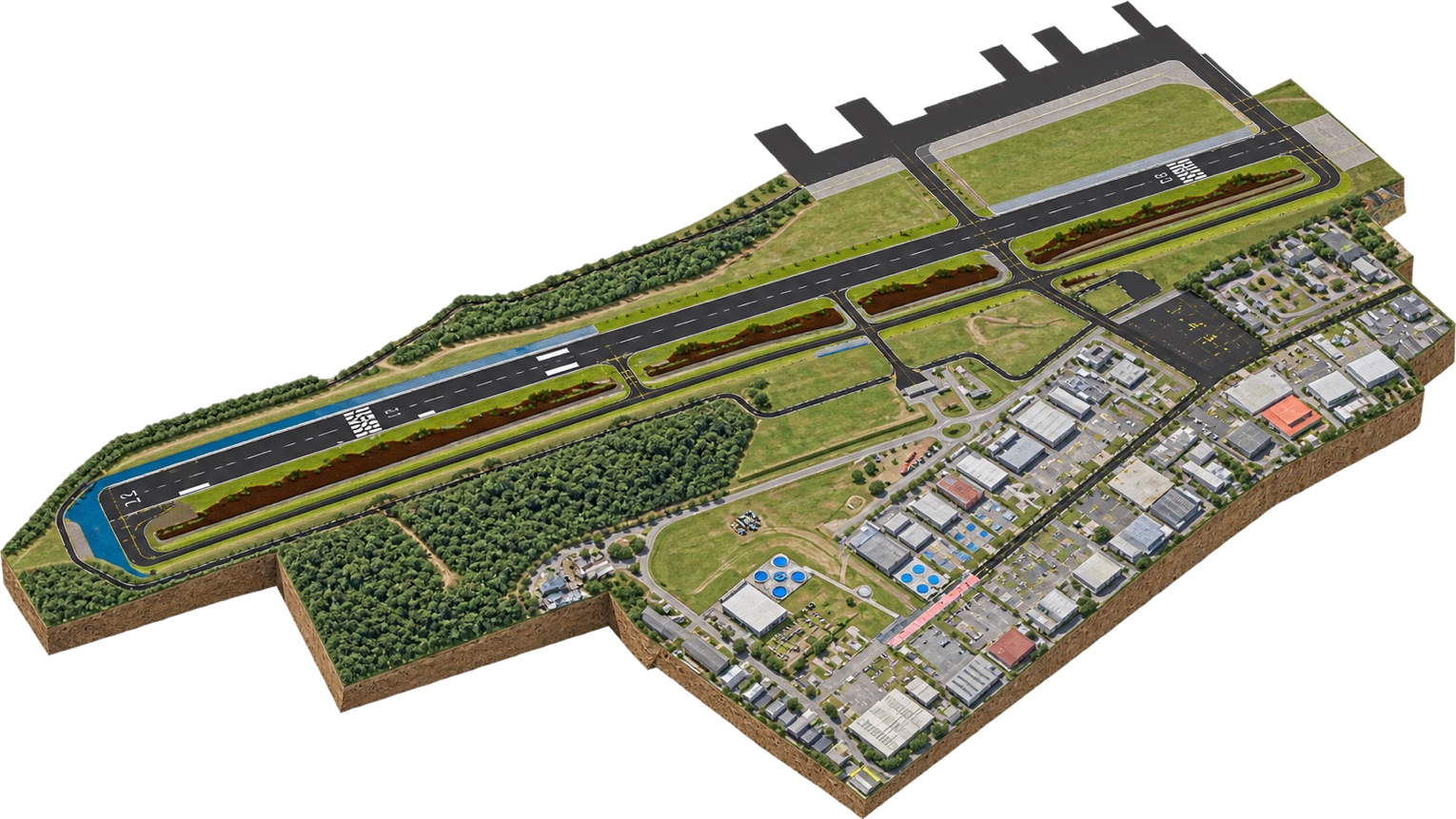Maquete BIM do Aeroporto Campo de Marte